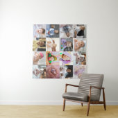 Entwerfen Sie Ihre eigene 16 FotoCollage Wandteppich (Beispiel (Horizontal))