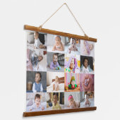 Entwerfen Sie Ihre eigene 16 FotoCollage Wandteppich Mit Holzrahmen (Gewinkelt)