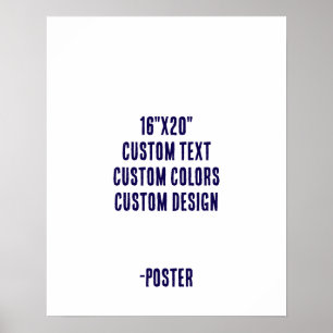 Entwerfen Sie Ihre eigene 16"x20" Matte Poster