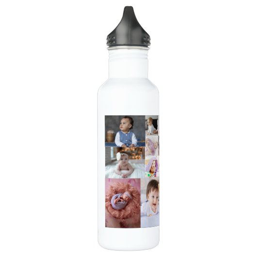 Entwerfen Sie Ihre eigene 17 FotoCollage Edelstahlflasche (Links)