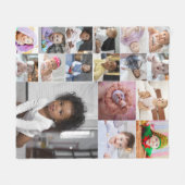 Entwerfen Sie Ihre eigene 17 FotoCollage Fleecedecke (Vorderseite (Horizontal))