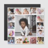 Entwerfen Sie Ihre eigene 17 FotoCollage Magnetkarte (Vorne/Hinten)