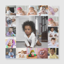 Entwerfen Sie Ihre eigene 17 FotoCollage Magnetkarte