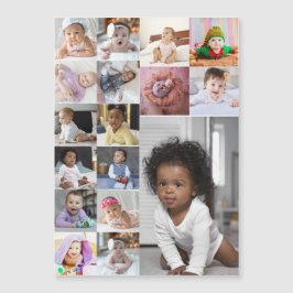 Entwerfen Sie Ihre eigene 17 FotoCollage Magnetkarte