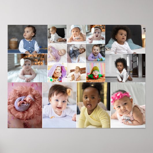 Entwerfen Sie Ihre eigene 17 FotoCollage Poster (Vorne)