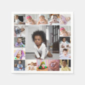 Entwerfen Sie Ihre eigene 17 FotoCollage Serviette (Vorderseite)