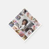 Entwerfen Sie Ihre eigene 17 FotoCollage Serviette (Ecke)