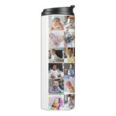Entwerfen Sie Ihre eigene 17 FotoCollage Thermosbecher (Nach links gedreht)