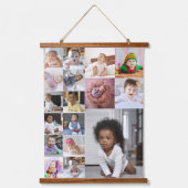 Entwerfen Sie Ihre eigene 17 FotoCollage Wandteppich Mit Holzrahmen (Vorderseite)