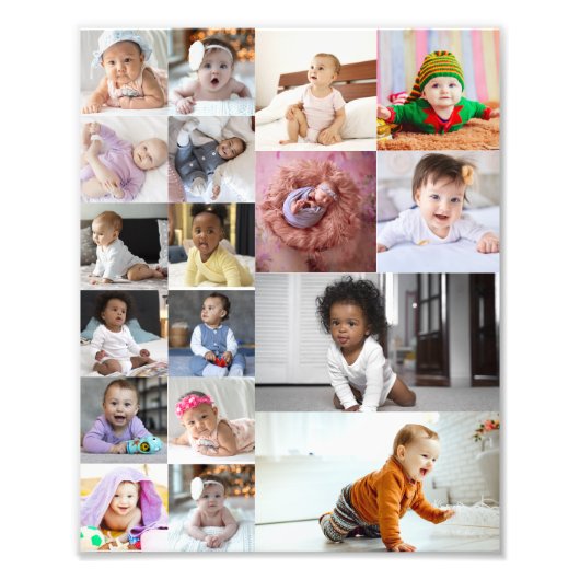 Entwerfen Sie Ihre eigene 18 FotoCollage Fotodruck (Vorne)