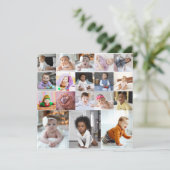 Entwerfen Sie Ihre eigene 18 FotoCollage Karte (Stehend Vorderseite)