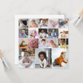 Entwerfen Sie Ihre eigene 18 FotoCollage Karte (Vorderseite/Rückseite Beispiel)