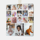 Entwerfen Sie Ihre eigene 18 FotoCollage Keramikornament (Links)