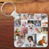 Entwerfen Sie Ihre eigene 18 FotoCollage Schlüsselanhänger (Vorderseite)