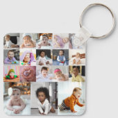 Entwerfen Sie Ihre eigene 18 FotoCollage Schlüsselanhänger (Rückseite)