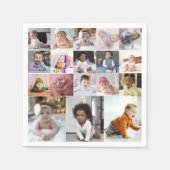 Entwerfen Sie Ihre eigene 18 FotoCollage Serviette (Vorderseite)