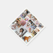 Entwerfen Sie Ihre eigene 18 FotoCollage Serviette (Ecke)