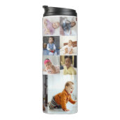 Entwerfen Sie Ihre eigene 18 FotoCollage Thermosbecher (Nach rechts gedreht)