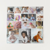 Entwerfen Sie Ihre eigene 18 FotoCollage Wandteppich (Vorderseite)