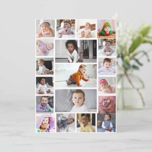 Entwerfen Sie Ihre eigene 19 FotoCollage (Stehend Vorderseite)