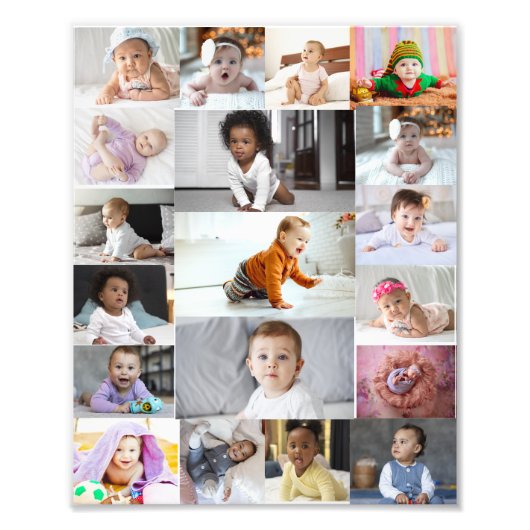 Entwerfen Sie Ihre eigene 19 FotoCollage Fotodruck (Vorne)