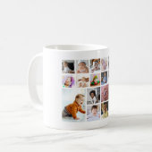 Entwerfen Sie Ihre eigene 19 FotoCollage Kaffeetasse (Vorderseite Links)