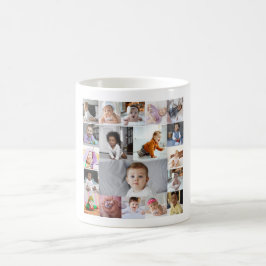 Entwerfen Sie Ihre eigene 19 FotoCollage Kaffeetasse