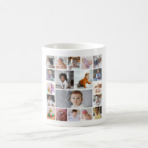 Entwerfen Sie Ihre eigene 19 FotoCollage Kaffeetasse