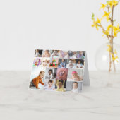 Entwerfen Sie Ihre eigene 19 FotoCollage Karte (Gelbe Blume)