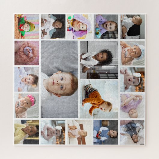 Entwerfen Sie Ihre eigene 19 FotoCollage Puzzle (Horizontal)