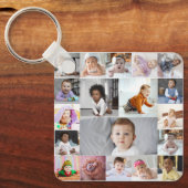 Entwerfen Sie Ihre eigene 19 FotoCollage Schlüsselanhänger (Vorderseite)