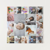 Entwerfen Sie Ihre eigene 19 FotoCollage Wandteppich (Vorderseite (Horizontal))