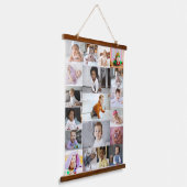 Entwerfen Sie Ihre eigene 19 FotoCollage Wandteppich Mit Holzrahmen (Gewinkelt)