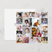 Entwerfen Sie Ihre eigene 20 FotoCollage Ankündigung (Vorne/Hinten)
