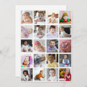 Entwerfen Sie Ihre eigene 20 FotoCollage Ankündigung (Vorne/Hinten)