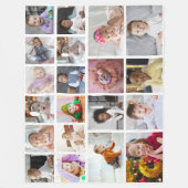 Entwerfen Sie Ihre eigene 20 FotoCollage Fleecedecke (Vorderseite)