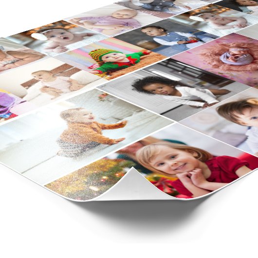 Entwerfen Sie Ihre eigene 20 FotoCollage Fotodruck (Ecke)