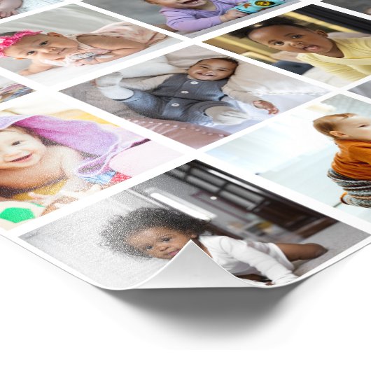 Entwerfen Sie Ihre eigene 20 FotoCollage Fotodruck (Ecke)