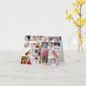 Entwerfen Sie Ihre eigene 20 FotoCollage Karte (Gelbe Blume)