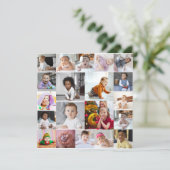 Entwerfen Sie Ihre eigene 20 FotoCollage Karte (Stehend Vorderseite)