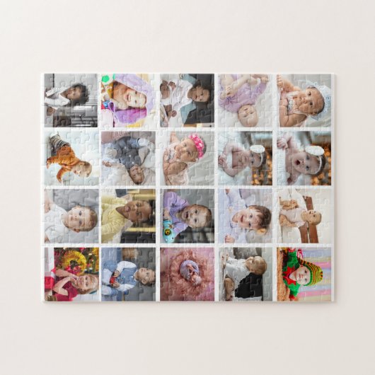 Entwerfen Sie Ihre eigene 20 FotoCollage Puzzle (Horizontal)