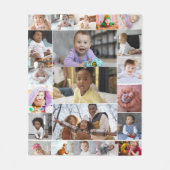 Entwerfen Sie Ihre eigene 21 FotoCollage Fleecedecke (Vorderseite)