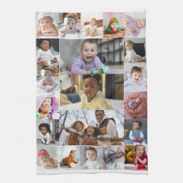 Entwerfen Sie Ihre eigene 21 FotoCollage Geschirrtuch