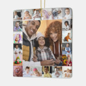 Entwerfen Sie Ihre eigene 21 FotoCollage Keramikornament (Links)