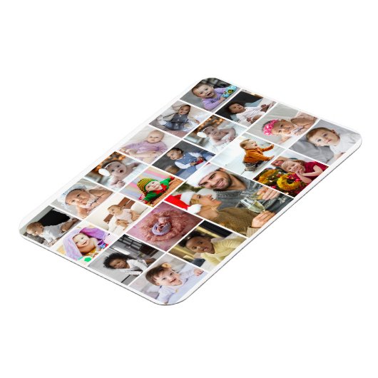Entwerfen Sie Ihre eigene 21 FotoCollage Magnet (Linke Seite)