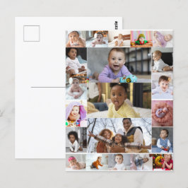 Entwerfen Sie Ihre eigene 21 FotoCollage Postkarte