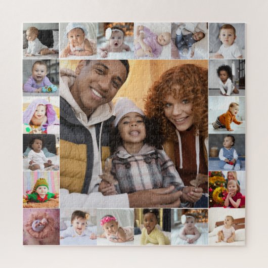 Entwerfen Sie Ihre eigene 21 FotoCollage Puzzle (Vertikal)