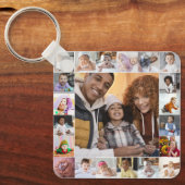 Entwerfen Sie Ihre eigene 21 FotoCollage Schlüsselanhänger (Vorderseite)