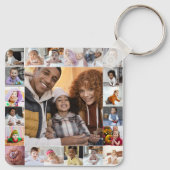 Entwerfen Sie Ihre eigene 21 FotoCollage Schlüsselanhänger (Rückseite)