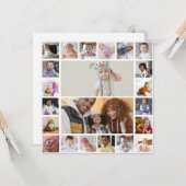 Entwerfen Sie Ihre eigene 22 FotoCollage Karte (Vorderseite/Rückseite Beispiel)